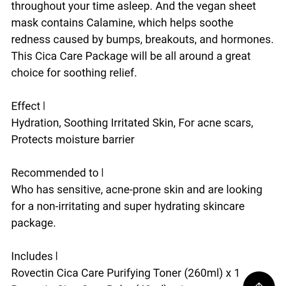 NWT ROEVECTIN CICA CARE PACKAGE SKINCARE SET - Picture 5 of 14